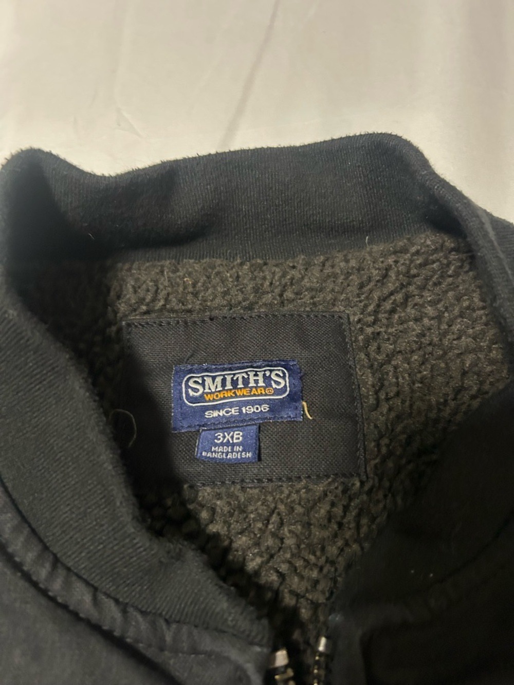 Men’s Smith’s Workwear Sherpa Lined Black Vest Sz 3XB Utility Gorpcore - Picture 3 of 9